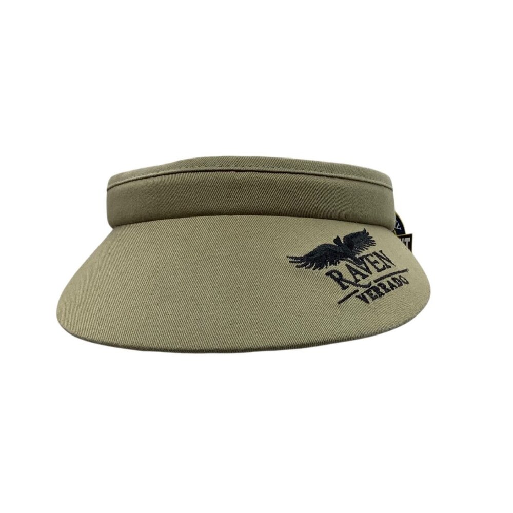 Raven Verrado Khaki Golf Visor Legendary‎ Headwear Perfect Fit NEW
